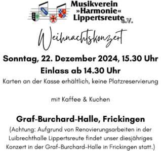 Flyer Weihnachtskonzert